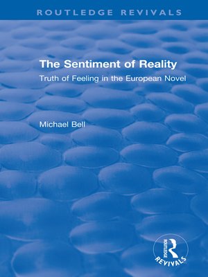 cover image of The Sentiment of Reality